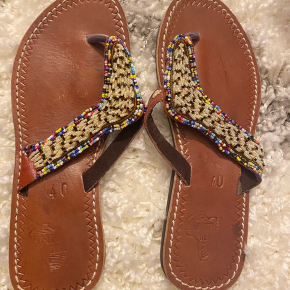 African Maasai sandals - Picture 1 of 3